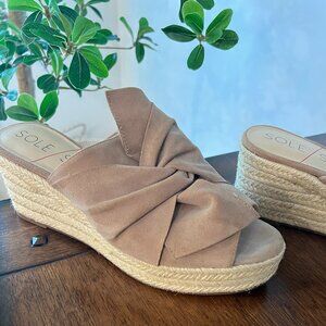 Sole Society - wedge sandals, size 6.5
